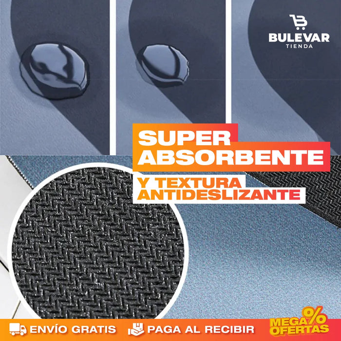 ¡OFERTA 2x1! Alfombra de Baño Súper Absorbente, Antideslizante 🔥