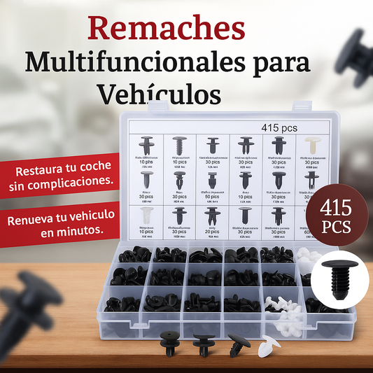 ¡Mega Pack 415X! Remaches Multifuncionales para Vehículos 🚗