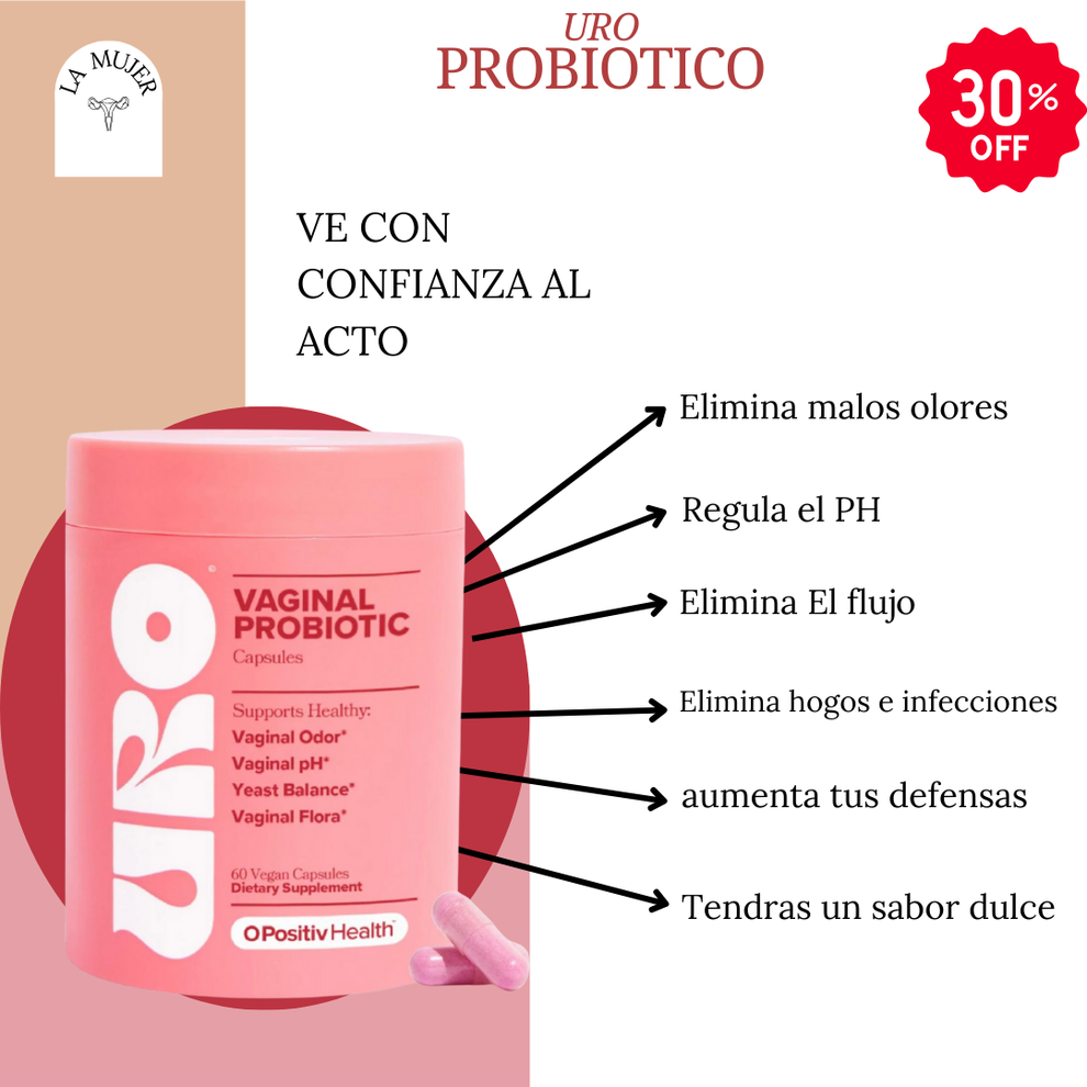 URO® - Probióticos vaginales x 60 Cápsulas