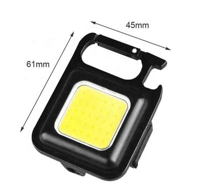 2x1 Mini llavero linterna LED recargable USB