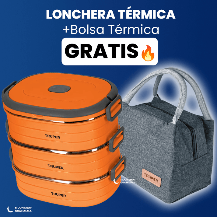OFERTA 🔥 Lonchera Térmica Incluye Bolsa Térmica GRATIS 🎁 Ideal para Trabajo y Estudio