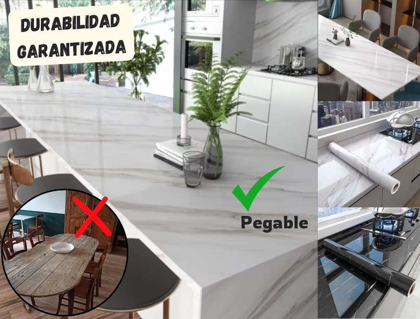 Papel Adhesivo Efecto Mármol – Renovación fácil y elegante