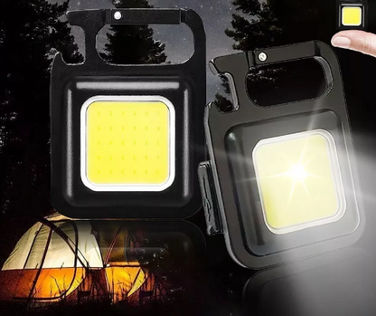 2x1 Mini llavero linterna LED recargable USB